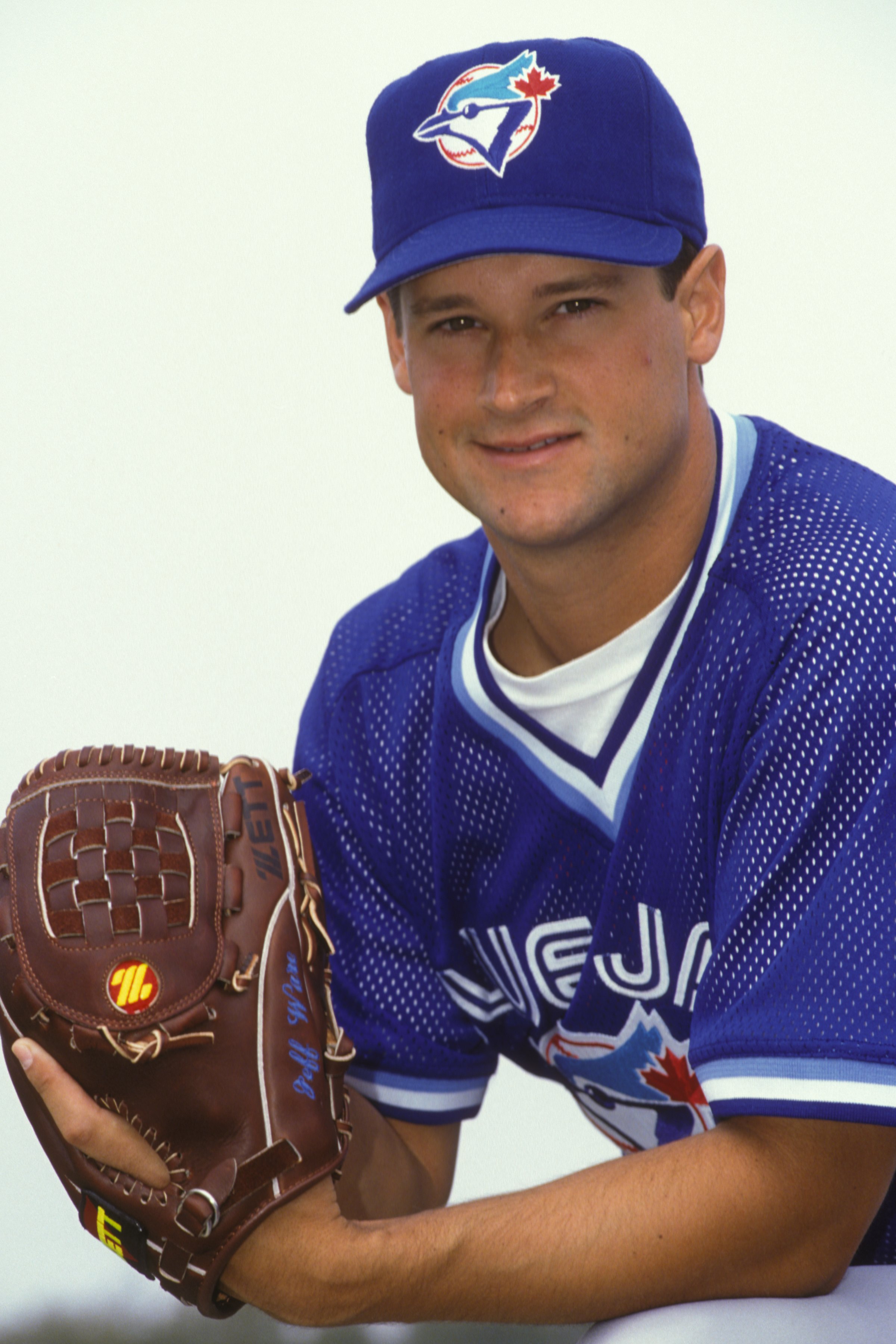 Jeff Ware #52 of the Toronto Blue Jays poses for photo during media day on Febuary 27, 1996 at Dunedin Stadium in Dunedin, Florida. 