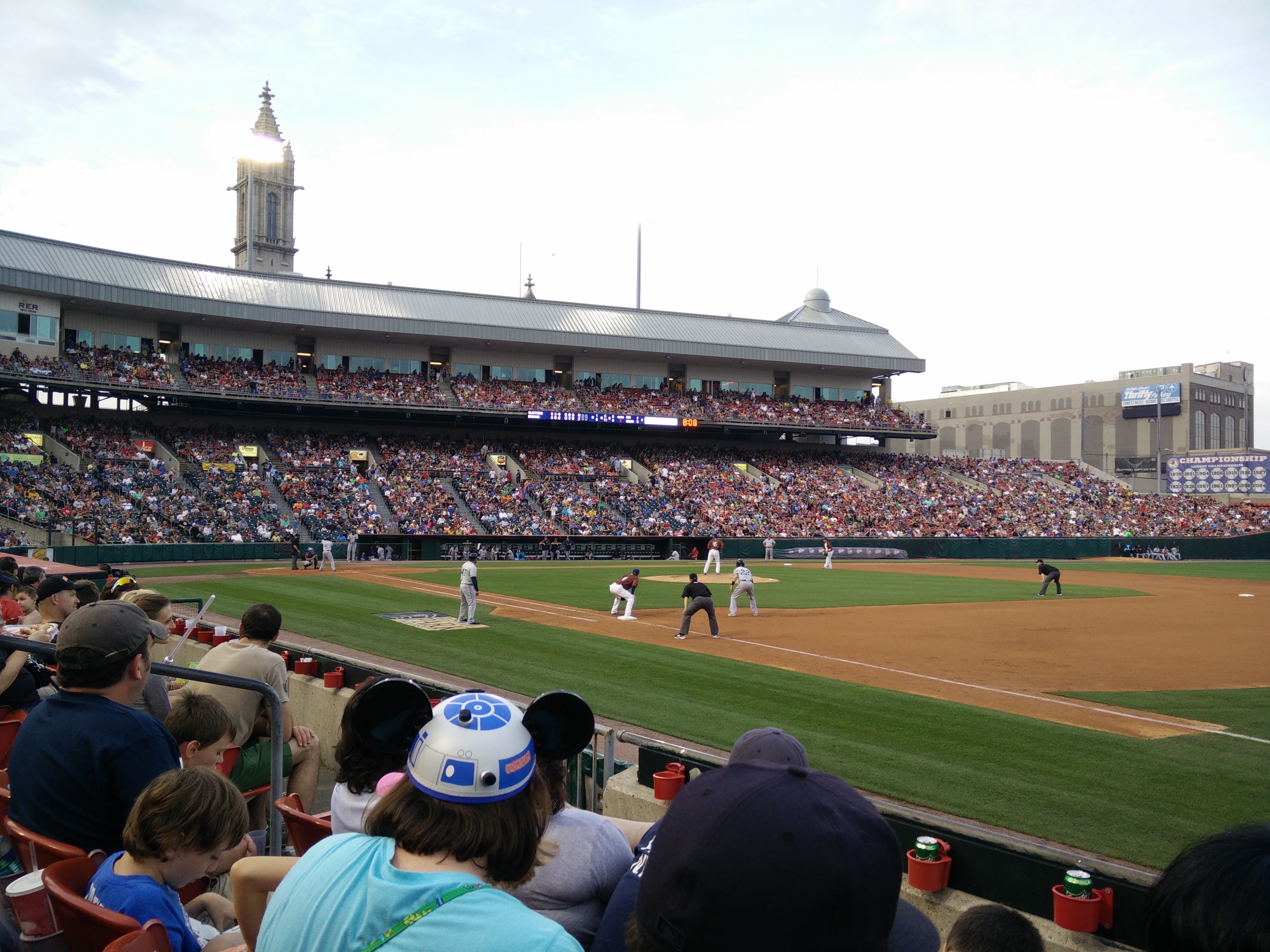 Coca-Cola Field on Star Wars Night (note the R2D2 hat on a fan.