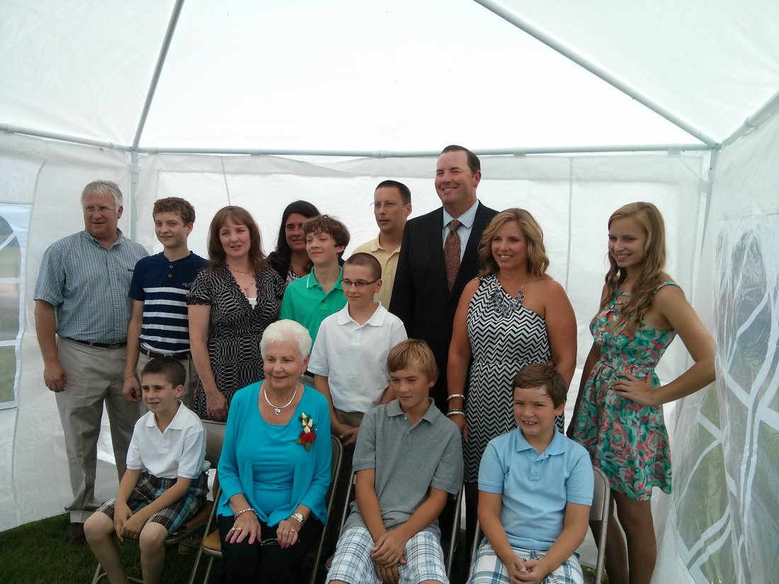 The Cheek Family at the Canadian Baseball Hall of Fame Induction Ceremony